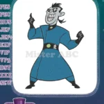 Kim Possible Dr Drakken evil villain character embroidery designs - Instant Download