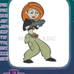 Action-packed Kim Possible secret agent gadget embroidery designs - Instant Download