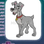 Beloved Disney Tramp cartoon dog character embroidery designs - Instant Download