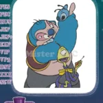 Jumba Pleakley Stitch Disney cartoon alien embroidery designs - Instant Download