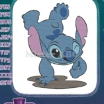 Playful Disney Lilo and Stitch Alien Character Embroidery Designs - Instant Download