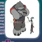 Gantu and Pleakley Stitch cartoon alien embroidery designs - Instant Download