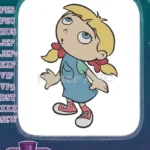 Cute Annie Little Einsteins cartoon girl embroidery designs - Instant Download