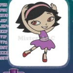 Cute Little Einsteins June Ballerina Dancing Embroidery Designs - Instant Download