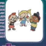 Happy Little Einsteins cartoon characters musical instrument embroidery designs - Instant Download