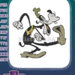 Funny Goofy Disney Cartoon Character Expressive Embroidery Designs - Instant Download