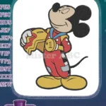 Mickey Mouse Racing Champion with Helmet and #1 Medal Embroidery Designs - Instant Download