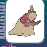 Stern Roz Monsters Inc character embroidery designs - Instant Download