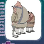 Disney Mulan humorous cartoon guardian ancestor embroidery designs - Instant Download