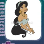 Beautiful Princess Jasmine Disney Aladdin inspired embroidery designs - Instant Download