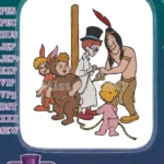 Peter Pan's Smee Lost Boys Tiger Lily rope adventure embroidery designs - Instant Download