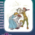 Peter Pan Tinkerbell Wendy Darling magical pixie dust embroidery designs - Instant Download