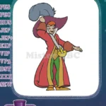 Vibrant Happy Swashbuckler Prince Cartoon Character Embroidery Designs - Instant Download