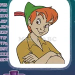 Classic Peter Pan Animated Boy Embroidery Designs Collection - Instant Download