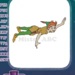 Classic Peter Pan Flying Adventure Character Embroidery Designs - Instant Download
