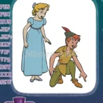 Classic Peter Pan Wendy Darling Neverland adventure embroidery designs - Instant Download