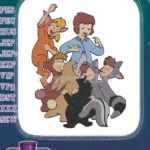 Children in cute animal costumes embroidery designs for playful kids - Instant Download