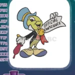 Jiminy Cricket Official Conscience Character Classic Cartoon Embroidery Designs - Instant Download