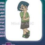 Thoughtful Max from Pokémon cartoon embroidery designs - Instant Download