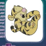 Happy Tigger from Winnie the Pooh playful embroidery designs - Instant Download