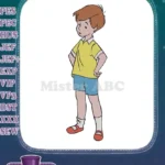 Christopher Robin Classic Cartoon Boy Standing Embroidery Designs - Instant Download