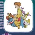 Winnie the Pooh and Friends Christopher Robin embroidery designs - Instant Download