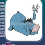 Winnie Pooh Eeyore blue donkey bird flying embroidery designs - Instant Download