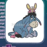 Eeyore with Butterfly on Head Winnie Pooh Embroidery Designs - Instant Download