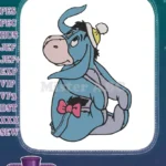 Classic Eeyore Winnie the Pooh Blue Donkey Embroidery Designs - Instant Download