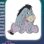 Eeyore from Winnie the Pooh sad donkey embroidery designs - Instant Download