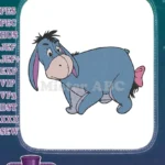 Classic Eeyore blue donkey Winnie the Pooh embroidery designs - Instant Download