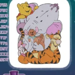 Winnie Pooh Tigger Piglet Roo Heffalump friends embroidery designs - Instant Download