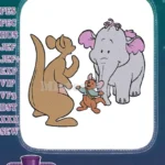 Kanga Roo Lumpy Winnie Pooh friends embroidery designs - Instant Download