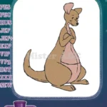 Winnie the Pooh Kanga pensive kangaroo embroidery designs - Instant Download