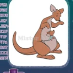 Kanga and Roo Winnie Pooh Mother Baby Kangaroo Embroidery Designs - Instant Download