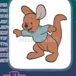 Joyful baby Kangaroo Roo Winnie Pooh embroidery designs - Instant Download