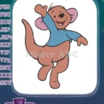Happy Waving Roo Kangaroo Disney Cartoon Embroidery Designs - Instant Download