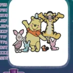 Winnie the Pooh Tigger Piglet and friends character embroidery designs - Instant Download