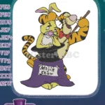 Tigger and Rabbit Magic Show Cartoon Embroidery Designs - Instant Download