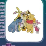 Beloved Winnie the Pooh Piglet Tigger Eeyore Rabbit embroidery designs - Instant Download