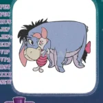 Disney Eeyore and Piglet hugging friends embroidery designs - Instant Download
