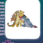 Winnie the Pooh Tigger Roo Eeyore Friends Cartoon Embroidery Designs - Instant Download