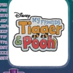 Disney My Friends Tigger and Pooh Character embroidery designs - Instant Download