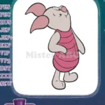 Cute smiling Piglet Winnie the Pooh character embroidery designs - Instant Download
