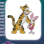 Winnie the Pooh Tigger and Piglet friends embroidery designs - Instant Download