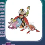 Alice in Wonderland Queen of Hearts Croquet Game Embroidery Designs - Instant Download