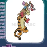 Tigger and Roo Playful Friendship Embroidery Designs - Instant Download