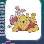Winnie the Pooh and Piglet Best Friends Embroidery Designs - Instant Download