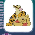 Cute Winnie the Pooh and Tigger friends embroidery designs - Instant Download