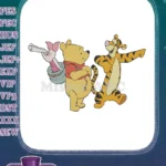 Winnie the Pooh Piglet Tigger Friends Happy Adventure Embroidery Designs - Instant Download